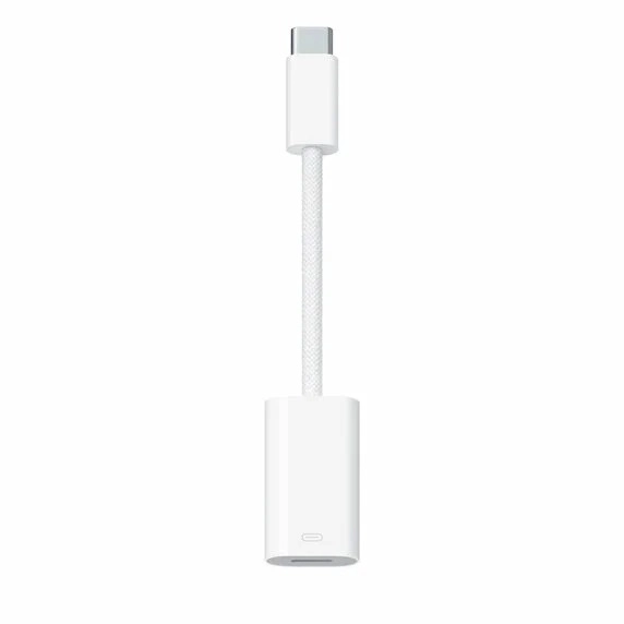 Фото Адаптер Apple USB-C to Lightning, белый На фото изображено Адаптер Apple USB-C to Lightning, белый