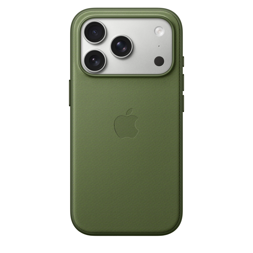 Фото Чехол защитный Apple TechWoven Case with MagSafe для iPhone 17 Pro, зелёный На фото изображено Чехол защитный Apple TechWoven Case with MagSafe для iPhone 17 Pro, зелёный