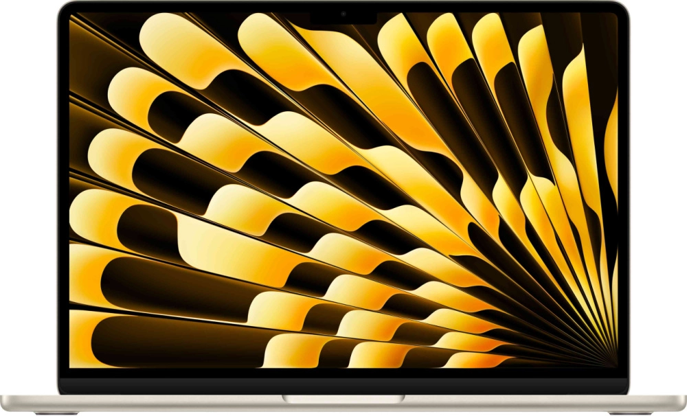 На фото изображено Apple MacBook Air 13" (M5, 10C / 8C, 2026) 16 ГБ, 512 ГБ SSD, Сияющая звезда