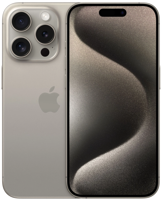 Фото Apple iPhone 15 Pro, 256 ГБ, Титановый бежевый На фото изображено Apple iPhone 15 Pro, 256 ГБ, Титановый бежевый