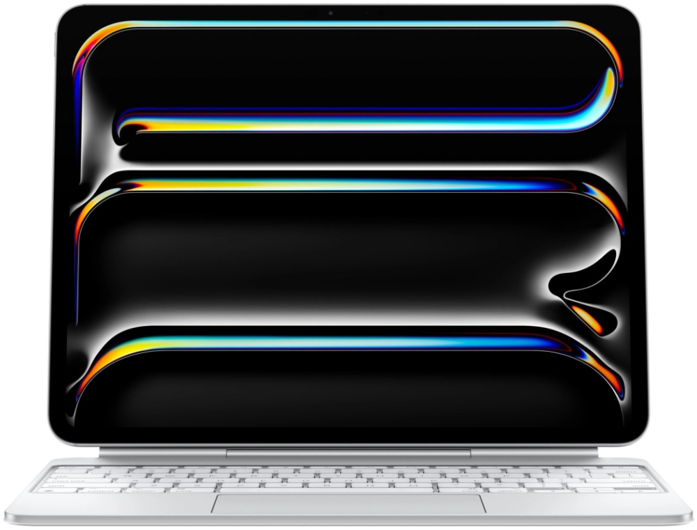 На фото изображено Клавиатура Apple Magic Keyboard для iPad Pro 13 M4 (2024), Белый