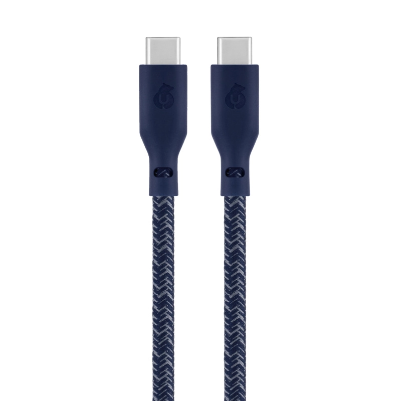 Фото Зарядный кабель uBear Trend, USB-C/USB-С, 1,2м, синий