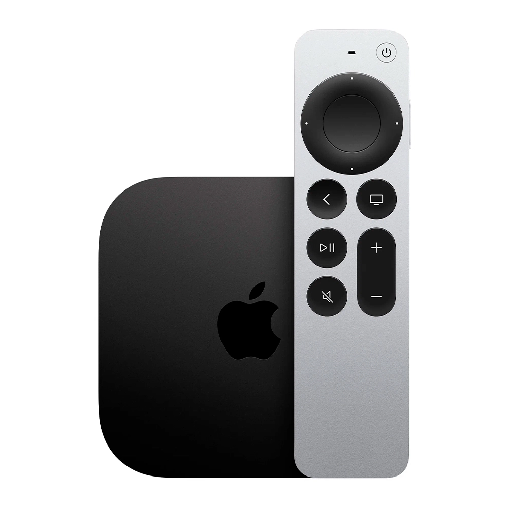 Фото Телеприставка Apple TV 4K с Wi-Fi, 64 ГБ (3-го поколения) На фото изображено Телеприставка Apple TV 4K с Wi-Fi, 64 ГБ (3-го поколения)
