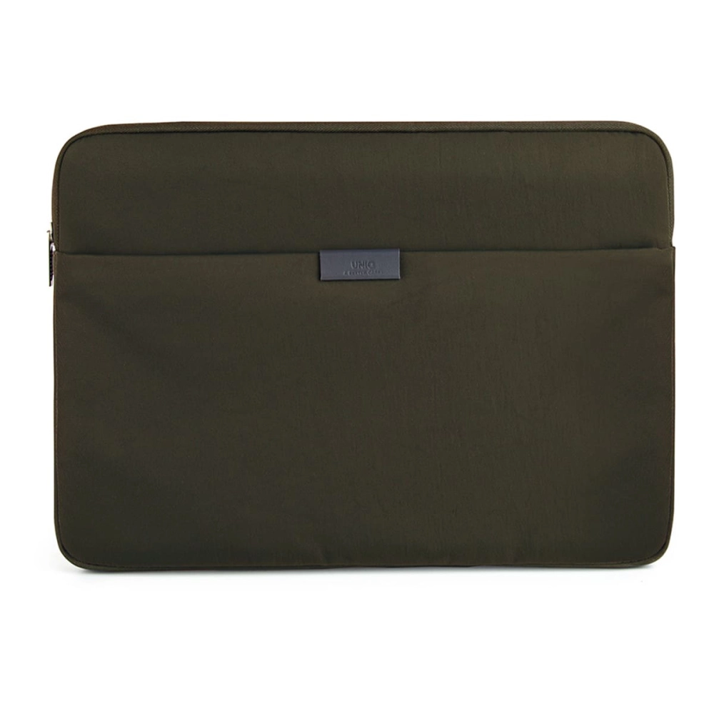 Фото Сумка-чехол Uniq для ноутбуков 14" Bergen Nylon Laptop Sleeve, зеленый На фото изображено Сумка-чехол Uniq для ноутбуков 14" Bergen Nylon Laptop Sleeve, зеленый