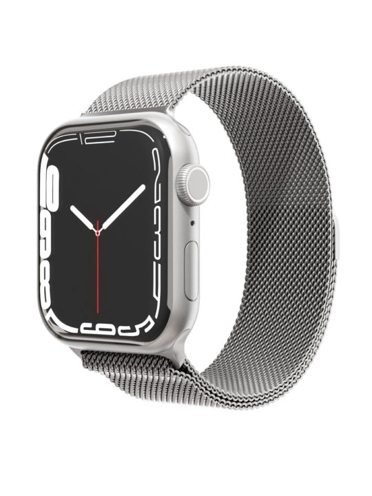 Фото Ремешок из нержавеющей стали сетчатый VLP для Apple Watch 38/40/41, серебристый