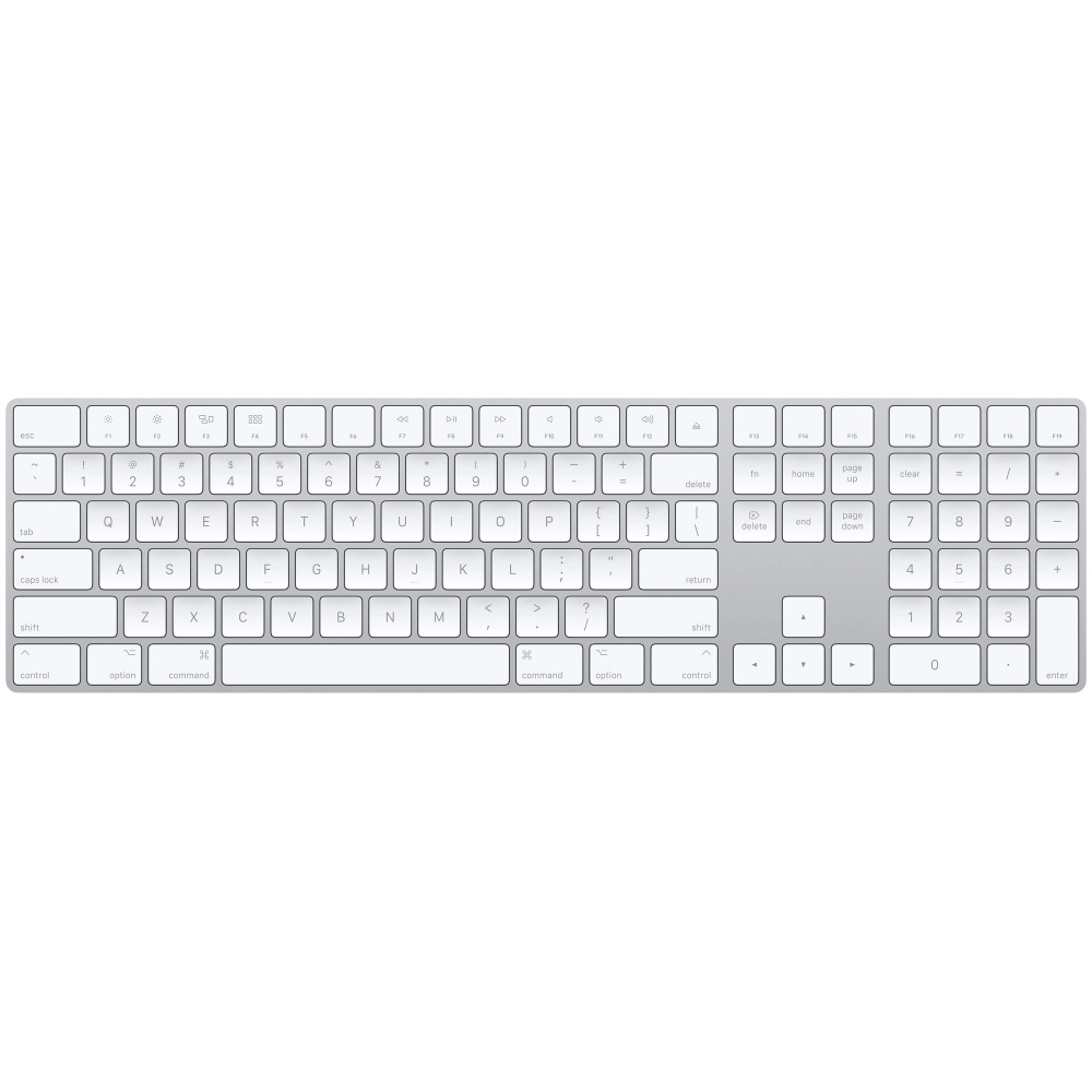 Фото Клавиатура Apple Magic Keyboard с цифровой панелью для Mac, серебристый Фото Клавиатура Apple Magic Keyboard с цифровой панелью для Mac, серебристый