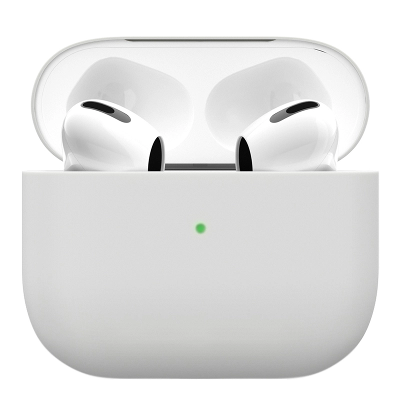 Фото Чехол силиконовый VLP Soft Touch для AirPods 3, белый Фото Чехол силиконовый VLP Soft Touch для AirPods 3, белый