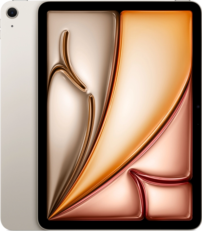 Фото Apple iPad Air M3 (2025) 11” дюймов Wi-Fi 1 ТБ, Сияющая звезда На фото изображено Apple iPad Air M3 (2025) 11” дюймов Wi-Fi 1 ТБ, Сияющая звезда