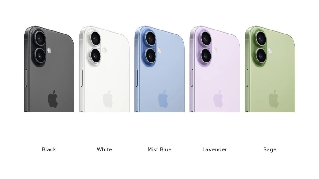 iPhone 17 в цветах Black, White, Mist Blue, Lavender и Sage – гарантия 2 года rebro