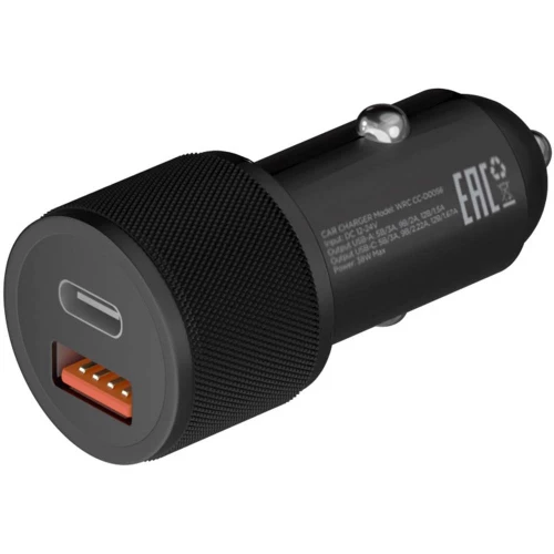 Фото Автомобильное зарядное устройство Uzay 38W USB-C+USB-A, черное Фото Автомобильное зарядное устройство Uzay 38W USB-C+USB-A, черное