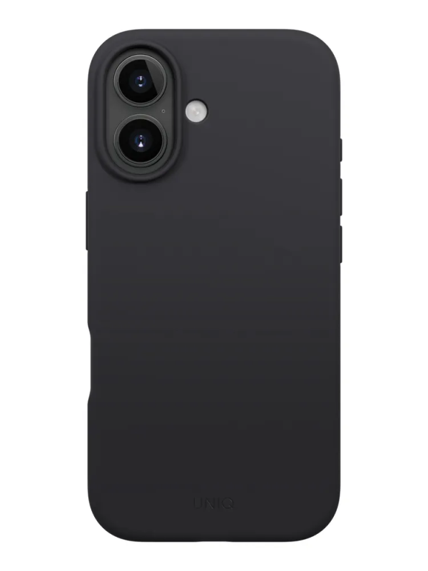 Фото Чехол Uniq Lino MagSafe для iPhone 17, черный Фото Чехол Uniq Lino MagSafe для iPhone 17, черный